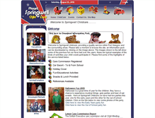 Tablet Screenshot of planetspringwellchildcare.com